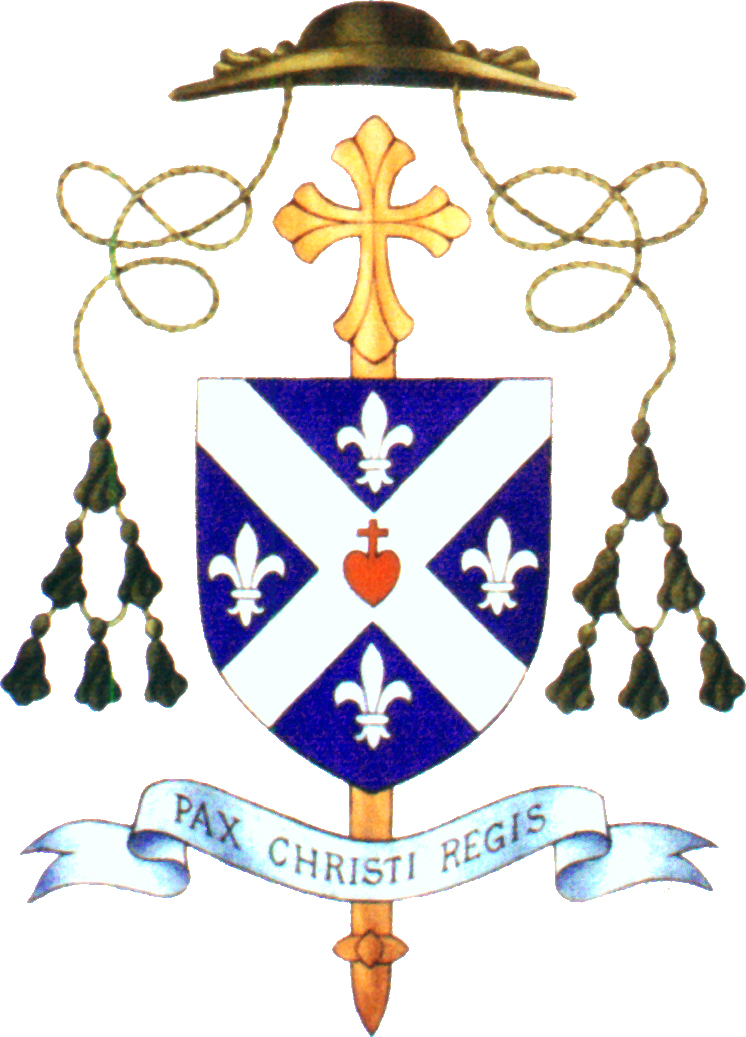 Blason épiscopal de Mgr Tissier de Mallerais, Bishop Bernard Tissier de Mallerais coat of arms